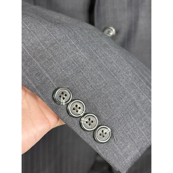 Lauren Ralph Lauren Dark Gray Blazer Mens Sz 44R 2 Button Wool Sport Coat Jacket - Picture 7 of 16